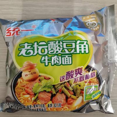统一老坛酸豆角牛肉面